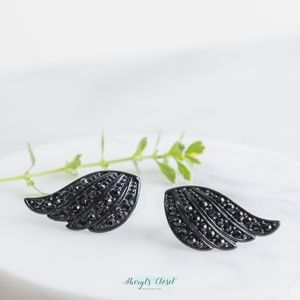 Black Wings Earrings